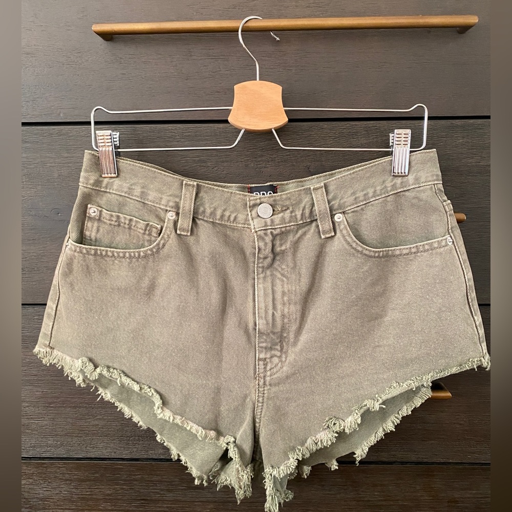 BDG High Waisted Cheeky Denim Short, size 30, color